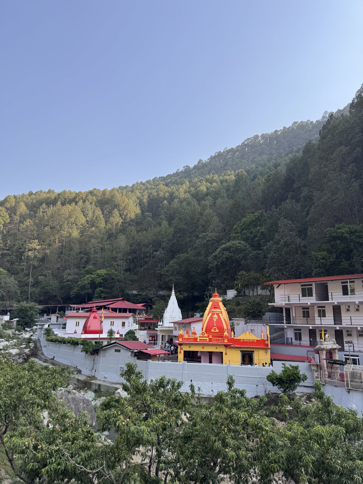 Village and temple, Uttarakhand